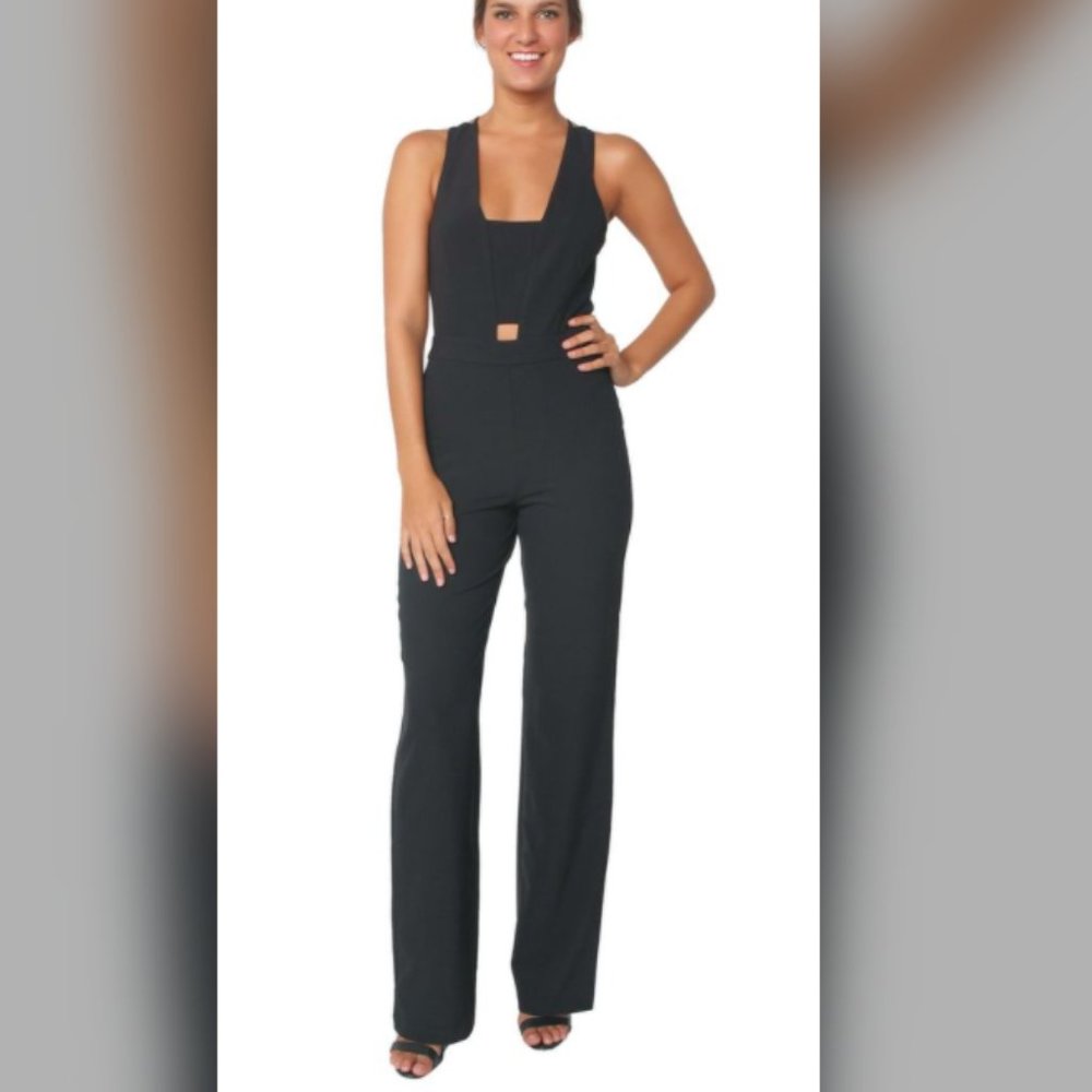Karina Grimaldi Black cocktail jumpsuit